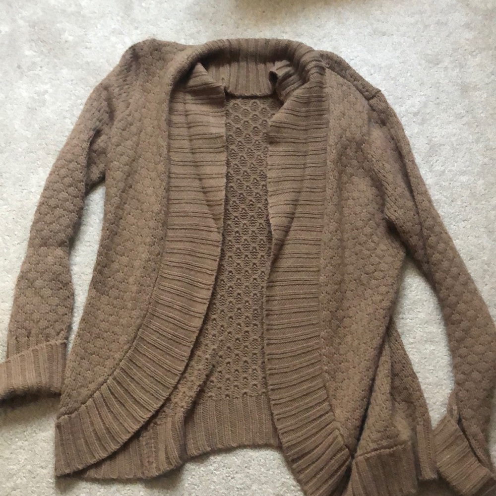 89th & Madison brown knit cardigan
